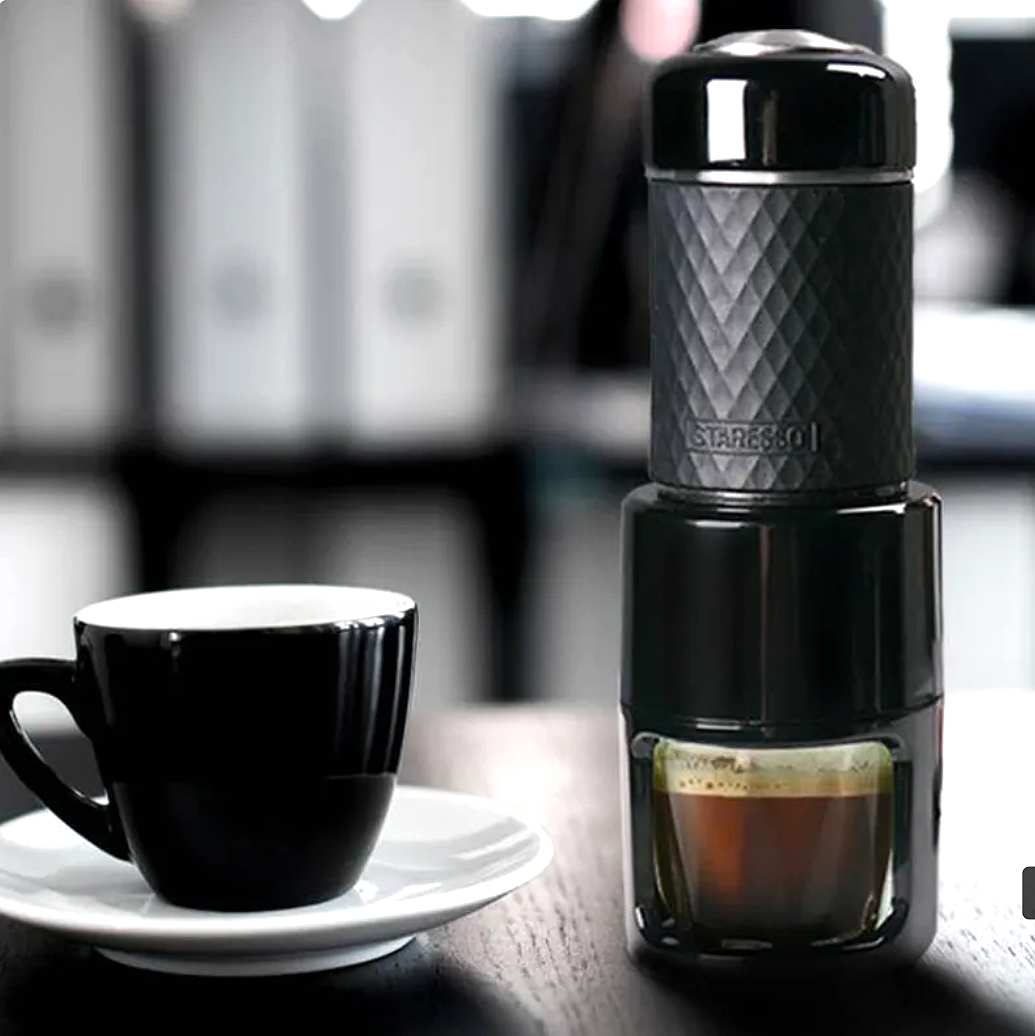 Portable Espresso Maker - Travel Coffee Machine for Camping & Car, Compatible with Nespresso